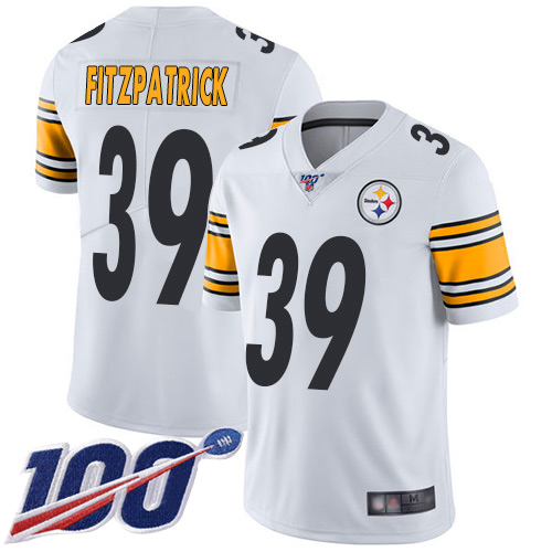 Youth Pittsburgh Steelers Football #39 Limited White Minkah Fitzpatrick Road 100th Season Vapor Untouchable Nike NFL Jersey->women nfl jersey->Women Jersey